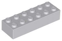 Lego (N) ~ Brick 2 x 6 ~ [Light Bluish Gray]