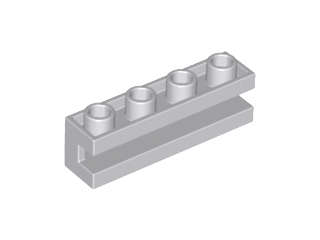 Lego Used - Brick Modified 1 x 4 with Groove~ [Light Bluish Gray]