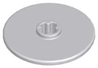 Lego (N) ~ Technic Disk 3 x 3 ~ [Light Bluish Gray]