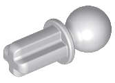 Lego (N) ~ Technic Axle 1L with Tow Ball ~ [Light Bluish Gray]