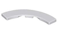 Lego (N) ~ Tile Round Corner 4 x 4 Macaroni ~ [Light Bluish Gray]