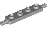 Lego (N) ~ Plate Modified 1 x 4 with Wheels Holder ~ [Light Bluish Gray]