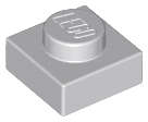 Lego (N) ~ Plate 1 x 1 ~ [Light Bluish Gray]