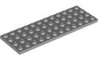 Lego (N) ~ Plate 4 x 12 ~ [Light Bluish Gray]