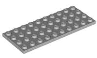 Lego (N) ~ Plate 4 x 10 ~ [Light Bluish Gray]