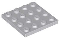 Lego (N) ~ Plate 4 x 4 ~ [Light Bluish Gray]