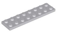 Lego (N) ~ Plate 2 x 8 ~ [Light Bluish Gray]