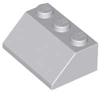 Lego (N) ~ Slope 45 2 x 3 ~ [Light Bluish Gray]