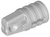 Lego (N) ~ Hinge Cylinder 1 x 2 Locking with 1 Finger and Axle Hole on Ends wi ~ [Light Bluish Gray]