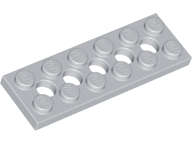 Lego (N) ~ Technic Plate 2 x 6 with 5 Holes ~ [Light Bluish Gray]