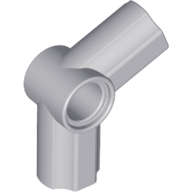 Lego (U) ~ Technic Axle and Pin Connector Angled #5 - 112.5 degrees ~ [Light Bluish Gray]
