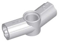Lego (U) ~ Technic Axle and Pin Connector Angled #3 - 157.5 degrees ~ [Light Bluish Gray]