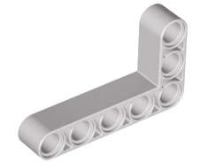 Lego (N) ~ Technic Liftarm Modified Bent Thick L-Shape 3 x 5 ~ [Light Bluish Gray]