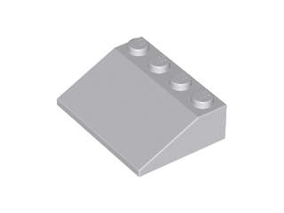 Lego (U) ~ Slope 33 3 x 4 ~ [Light Bluish Gray]
