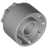 Lego (N) ~ Technic Driving Ring Extension with 8 Teeth Inside and Outside ~ [Light Bluish Gray]