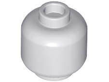 Lego (N) ~ Minifigure Head (Plain) ~ [Light Bluish Gray]