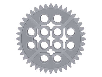 Lego (N) ~ Technic Gear 40 Tooth ~ [Light Bluish Gray]