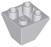 Lego (N) ~ Slope Inverted 45 2 x 2 Double Convex ~ [Light Bluish Gray]