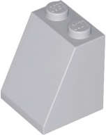 Lego (N) ~ Slope 65 2 x 2 x 2 with Bottom Tube ~ [Light Bluish Gray]