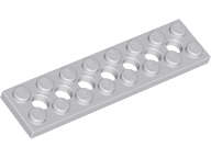 Lego (N) ~ Technic Plate 2 x 8 with 7 Holes ~ [Light Bluish Gray]