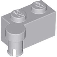 Lego (N) ~ Hinge Brick 1 x 4 Swivel Top ~ [Light Bluish Gray]