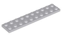 Lego (N) ~ Plate 2 x 10 ~ [Light Bluish Gray]