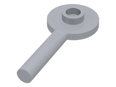 Lego (U) ~ Minifigure Utensil Signal Paddle ~ [Light Bluish Gray]