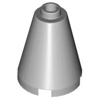 Lego (N) ~ Cone 2 x 2 x 2 - Open Stud ~ [Light Bluish Gray]