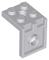 Lego (N) ~ Bracket 2 x 2 - 2 x 2 with 2 Holes ~ [Light Bluish Gray]