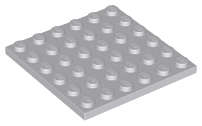 Lego (N) ~ Plate 6 x 6 ~ [Light Bluish Gray]