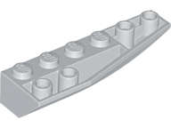 Lego (U) ~ Wedge 6 x 2 Inverted Right ~ [Light Bluish Gray]