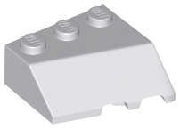 Lego (N) ~ Wedge 3 x 3 Sloped Left ~ [Light Bluish Gray]