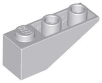 Lego (N) ~ Slope Inverted 33 3 x 1 ~ [Light Bluish Gray]