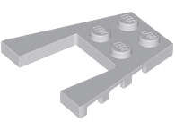 Lego (N) ~ Wedge Plate 4 x 4 ~ [Light Bluish Gray]