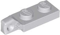 Lego (N) ~ Hinge Plate 1 x 2 Locking with 1 Finger on End without Bottom Groov ~ [Light Bluish Gray]
