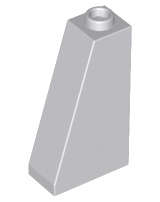 Lego (N) ~ Slope 75 2 x 1 x 3 - Hollow Stud ~ [Light Bluish Gray]
