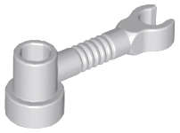 Lego (N) ~ Bar 1 x 3 with Clip and Stud Holder (Robot Arm) ~ [Light Bluish Gray]