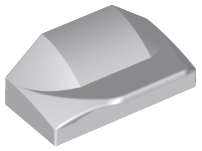 Lego (N) ~ Slope Curved 1 x 2 x 2/3 Wing End ~ [Light Bluish Gray]