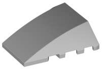 Lego (N) ~ Wedge 4 x 4 Triple Curved No Studs ~ [Light Bluish Gray]