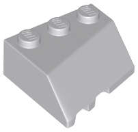 Lego (N) ~ Wedge 3 x 3 Sloped Right ~ [Light Bluish Gray]