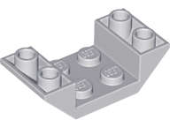 Lego (N) ~ Slope Inverted 45 4 x 2 Double with 2 x 2 Cutout ~ [Light Bluish Gray]