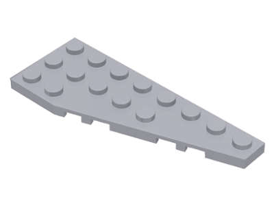 Lego (U) ~ Wedge Plate 8 x 3 Pentagonal Right ~ [Light Bluish Gray]
