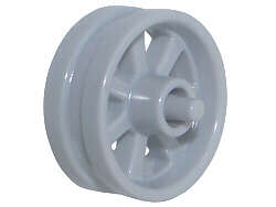 Lego (N) ~ Wheel 15mm D. x 6mm City Motorcycle ~ [Light Bluish Gray]