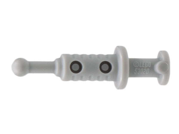Lego NEW - Minifigure Utensil Syringe with 2 Hollows~ [Light Bluish Gray]