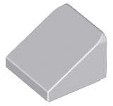 Lego (N) ~ Slope 30 1 x 1 x 2/3 ~ [Light Bluish Gray]