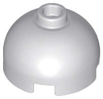 Lego (U) ~ Brick Round 2 x 2 Dome Top ~ [Light Bluish Gray]