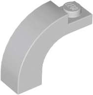 Lego (U) ~ Arch 1 x 3 x 2 Curved Top ~ [Light Bluish Gray]
