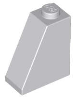Lego (N) ~ Slope 65 2 x 1 x 2 ~ [Light Bluish Gray]
