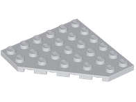 Lego (U) ~ Wedge Plate 6 x 6 Cut Corner ~ [Light Bluish Gray]