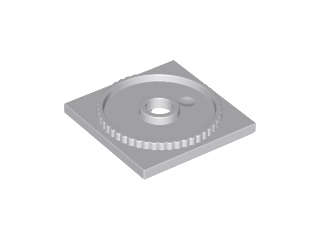 Lego (N) ~ Turntable 4 x 4 Square Base Locking ~ [Light Bluish Gray]